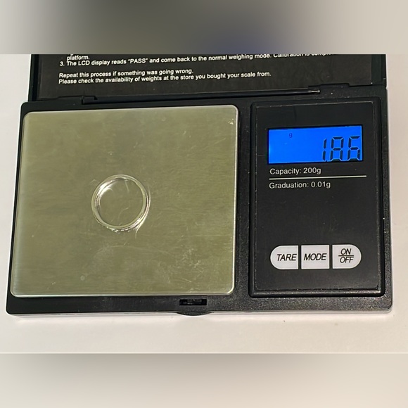 Solid Stamped 14K White Gold Natural Diamond Semi Eternity Band Ring Stackable - Picture 9 of 13